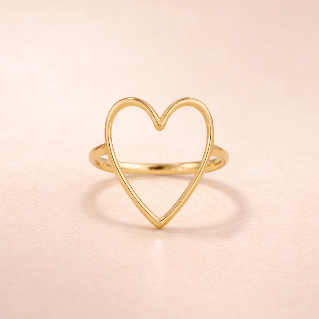 Big heart ring XL