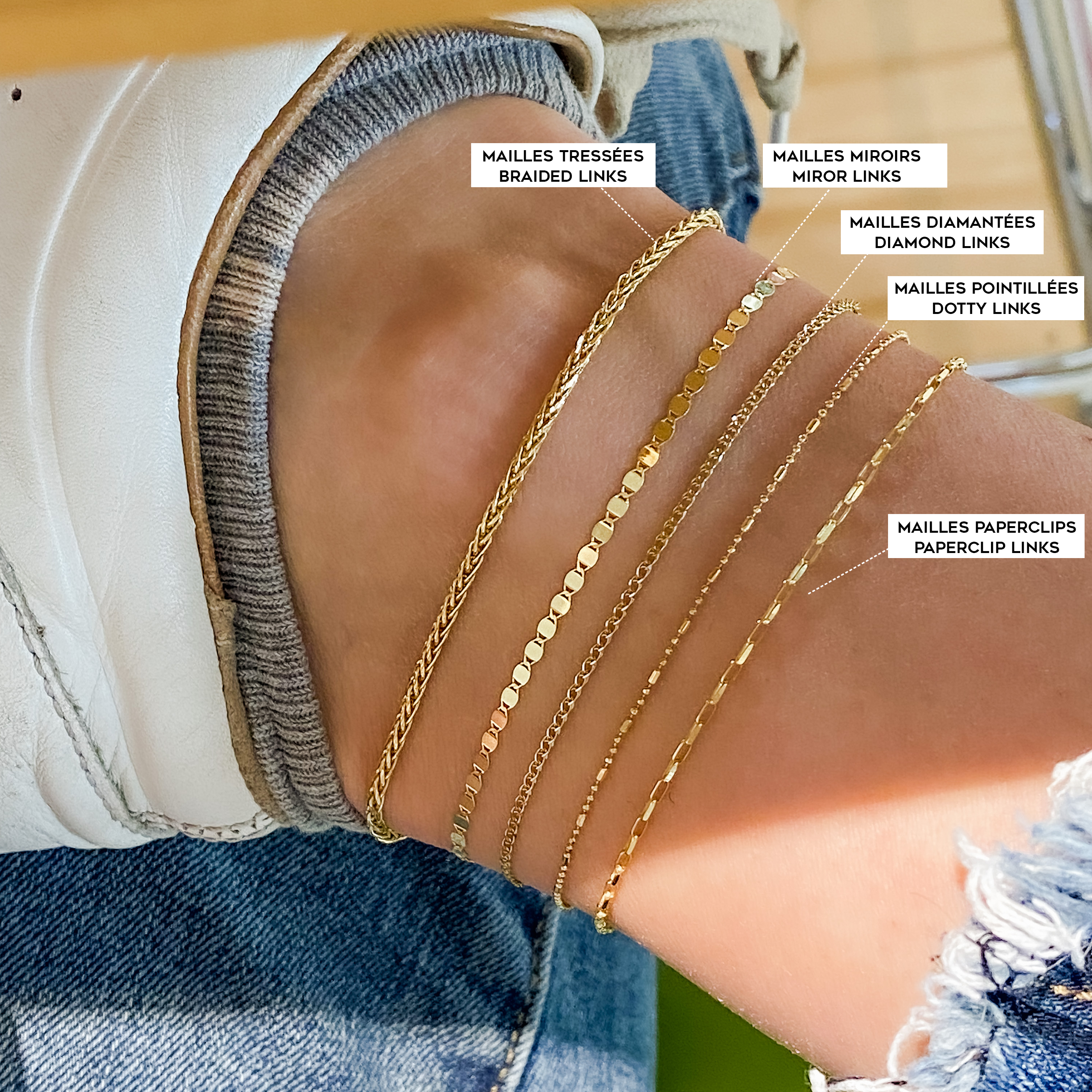 Ankle chain - Paperclips