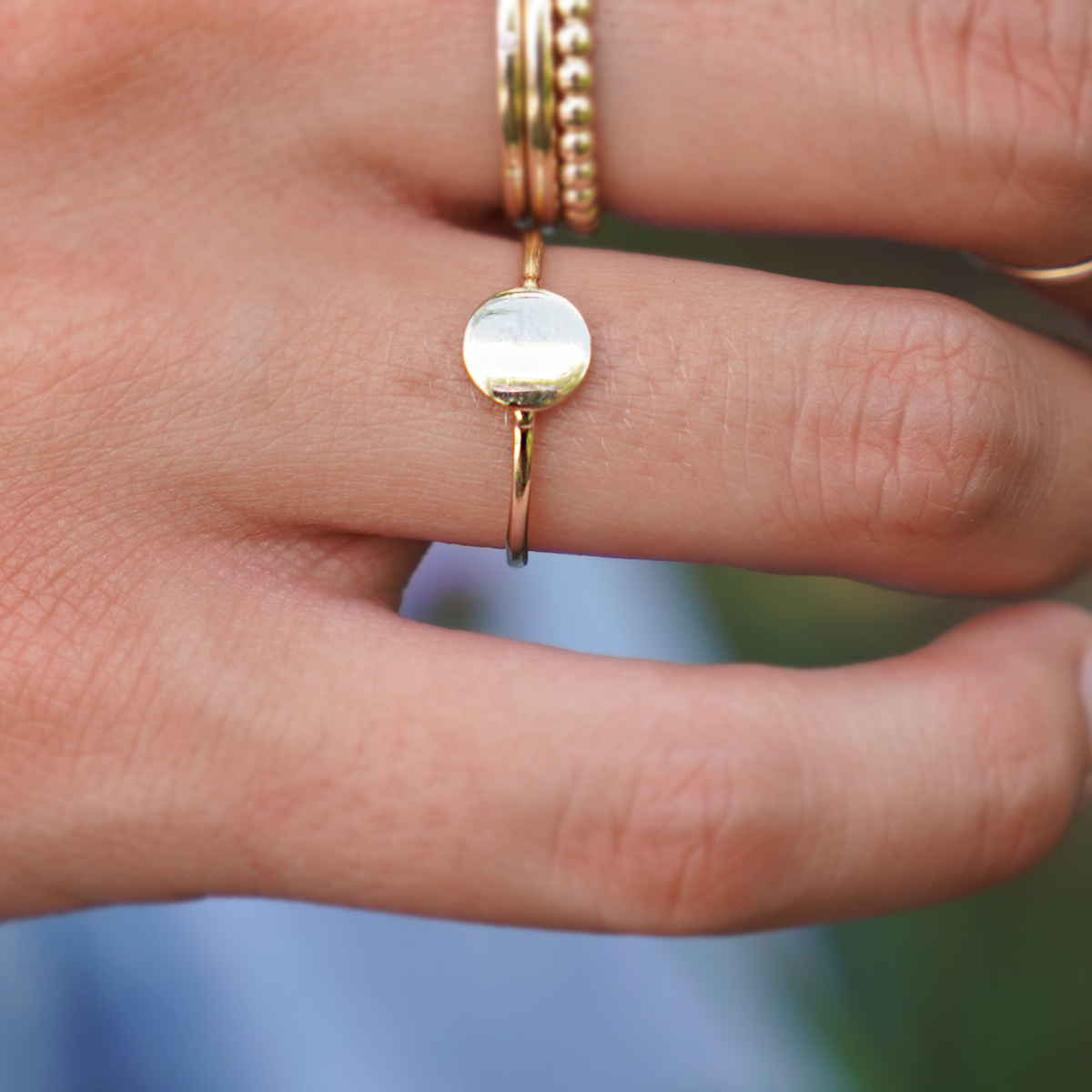 Bague petit rond - à graver