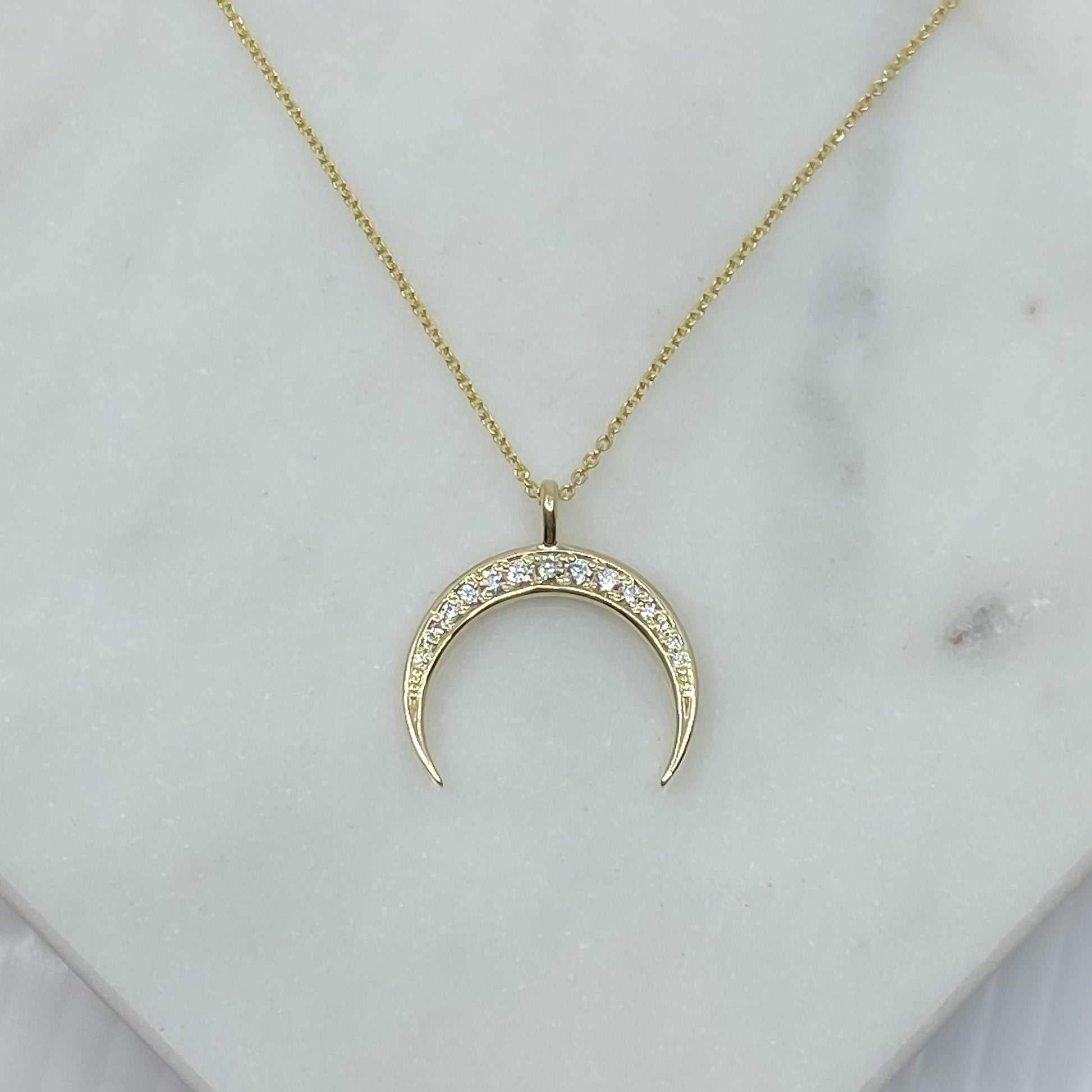 Crescent moon necklace