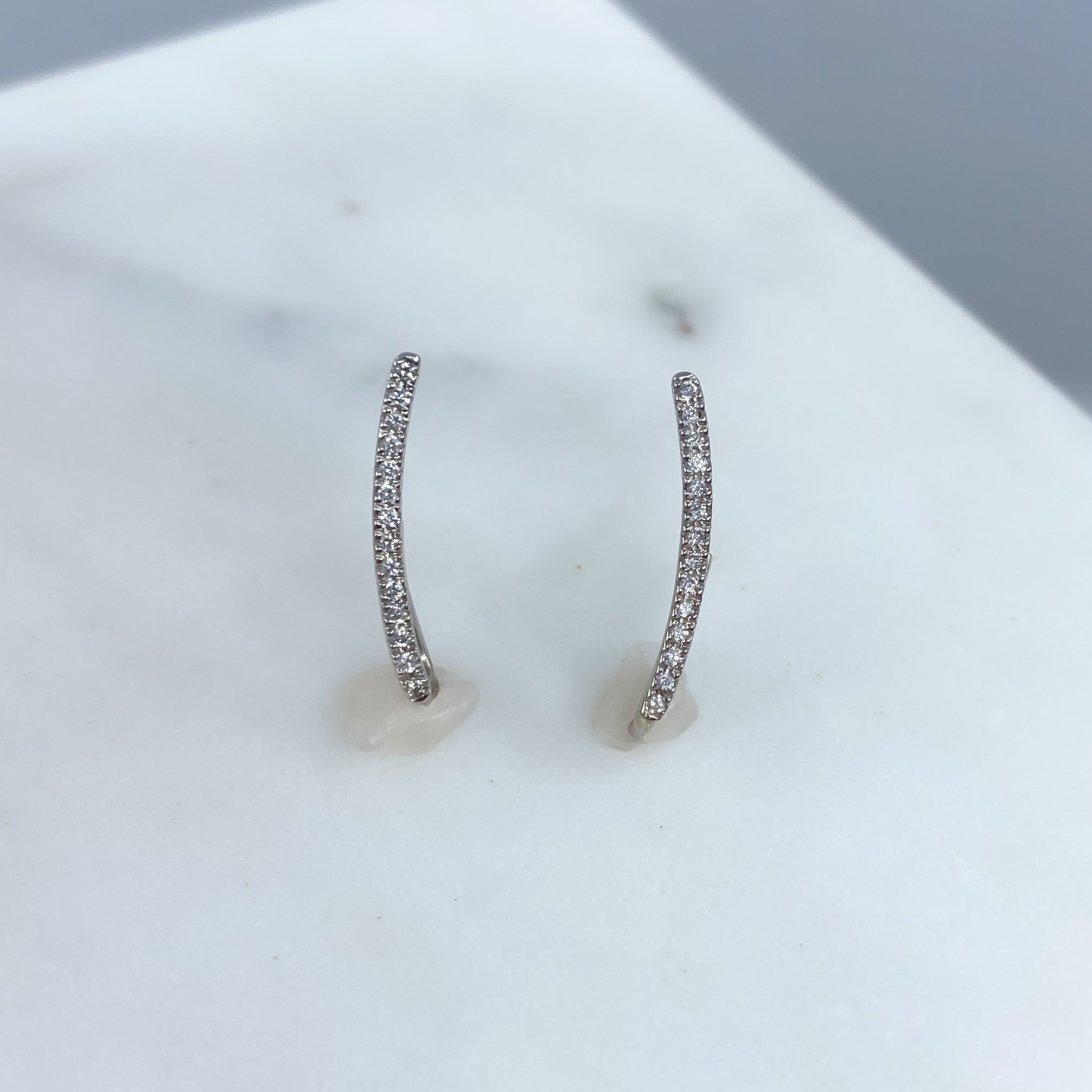 Linear earrings