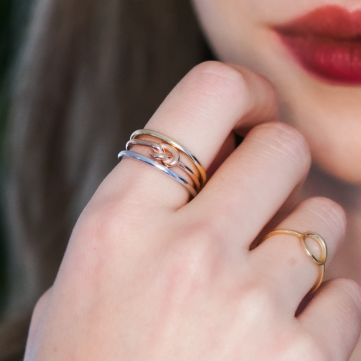 Knotted ring