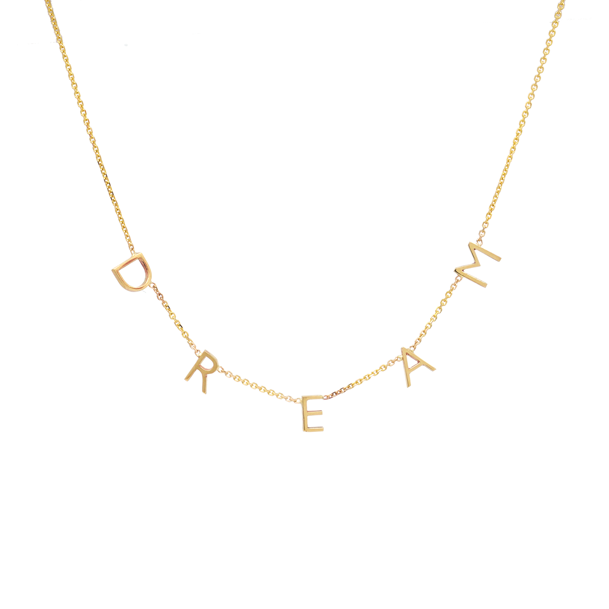 Personalized letters necklace