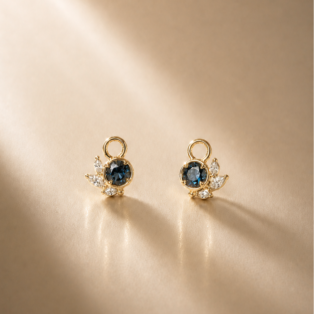 Breloques boucles d'oreilles Lac- Odette