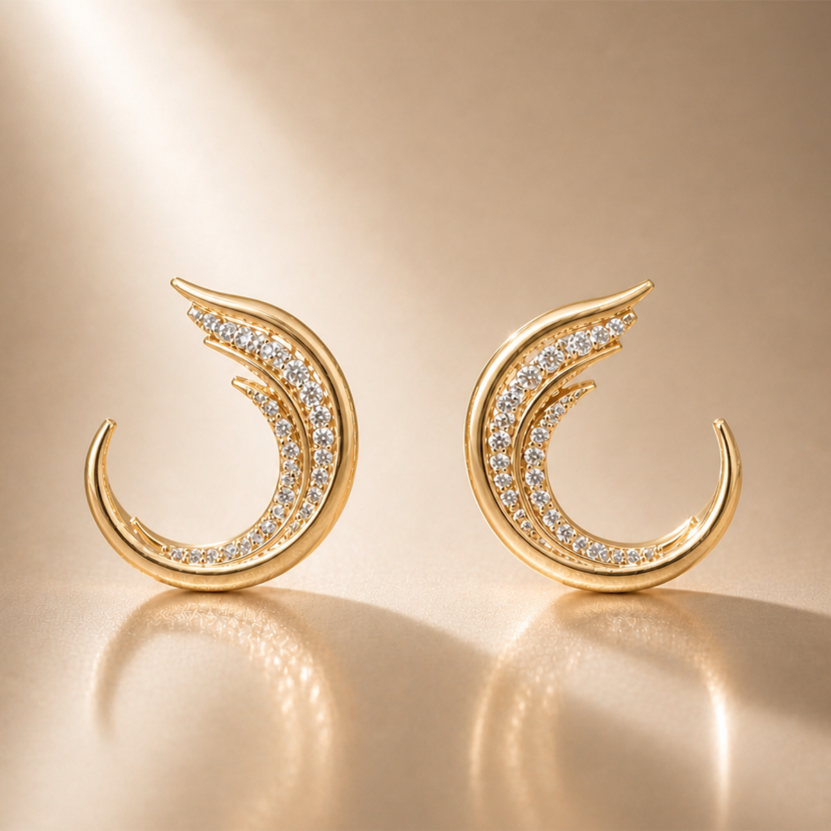 Boucles d'oreilles plume - Odette