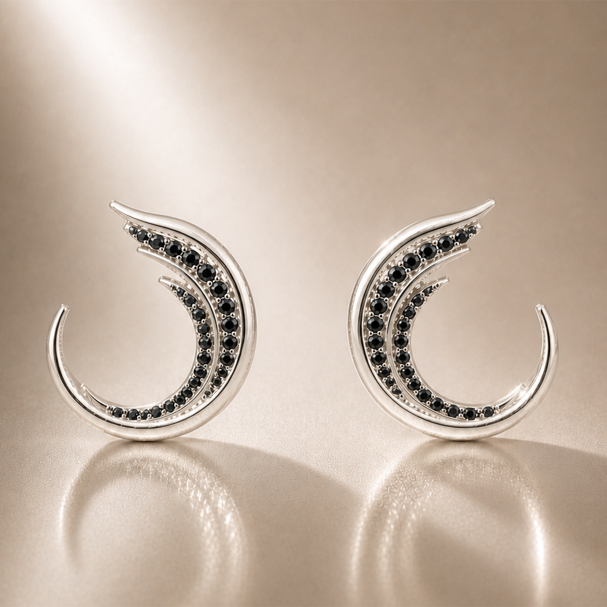 Boucles d'oreilles plume - Odile