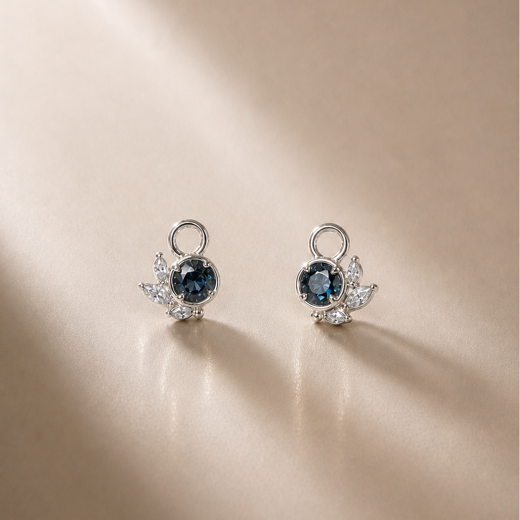 Breloques boucles d'oreilles Lac- Odette