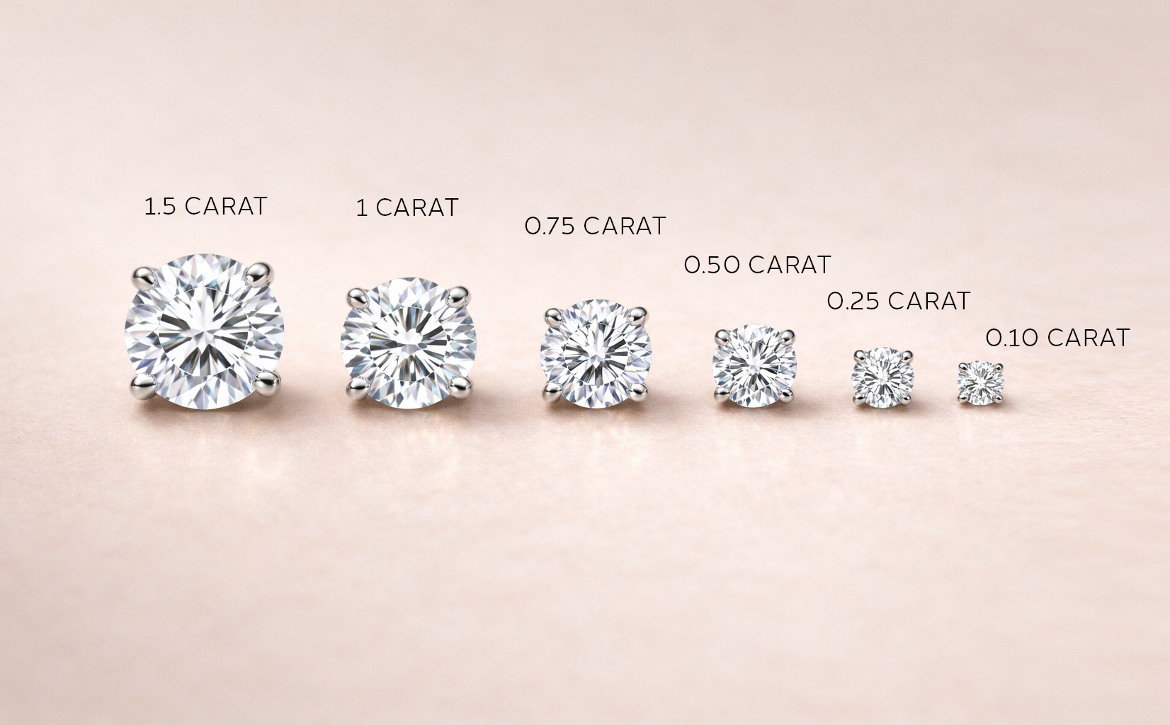 Boucles d'oreilles - studs, diamants laboratoires