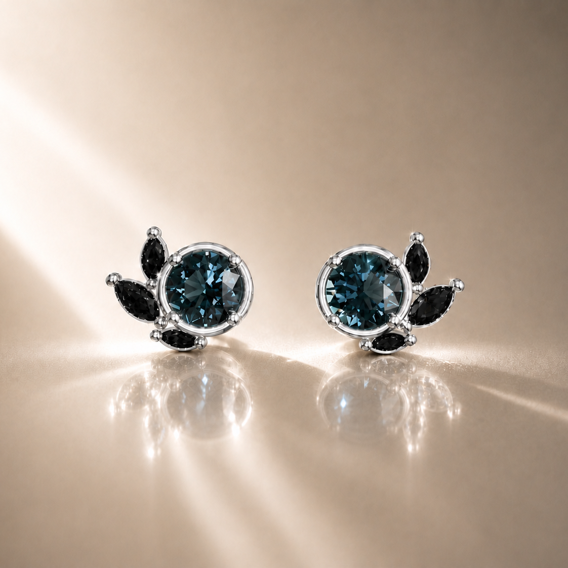 Boucles d'oreilles Lac, Studs - Odile