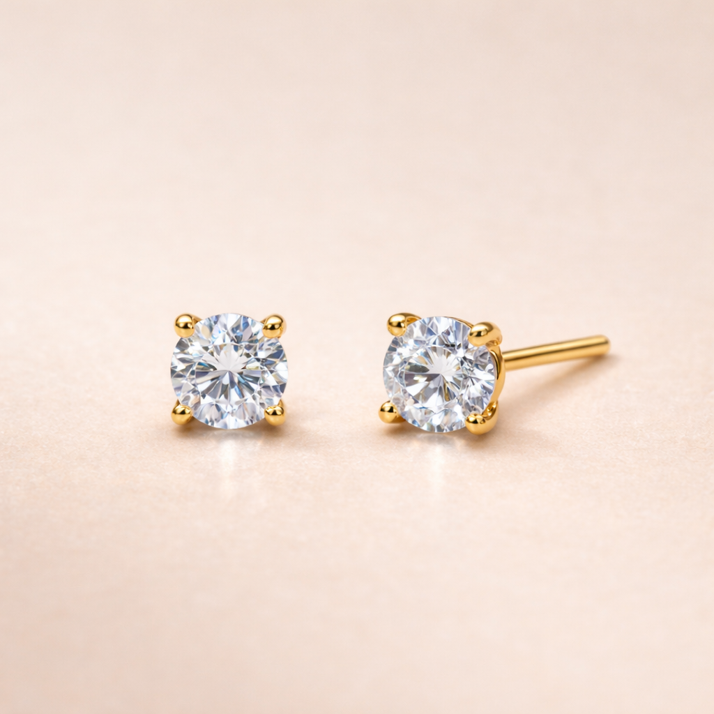 Boucles d'oreilles - studs, diamants laboratoires