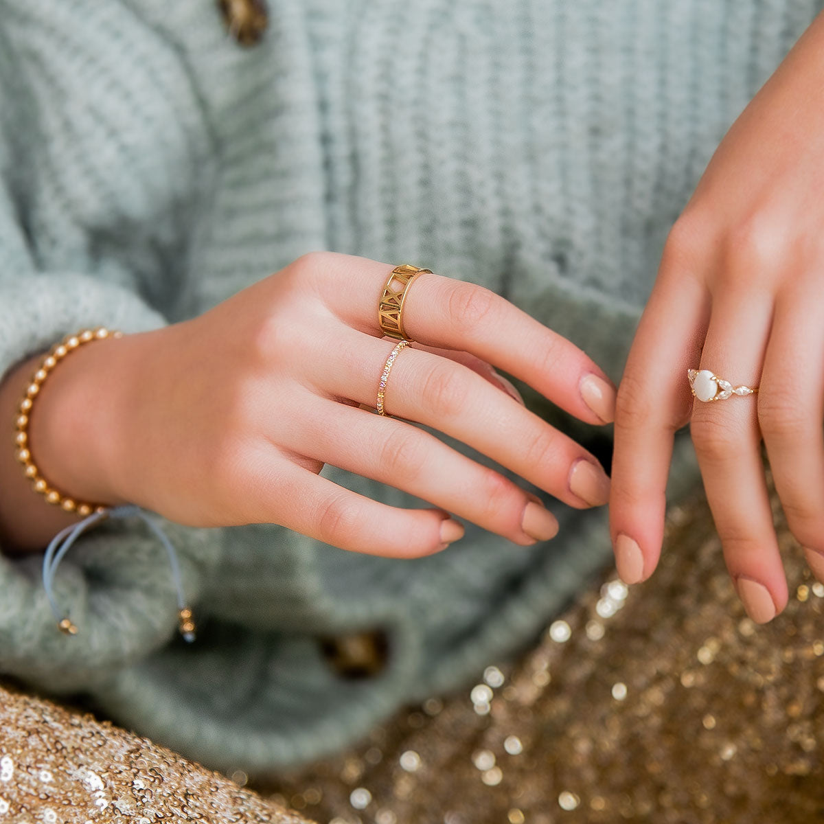 Bague Semi Eternité - Pastel Mix & Match