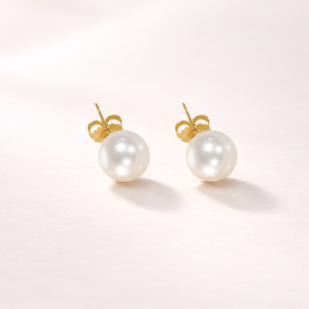 Boutons perles blanches