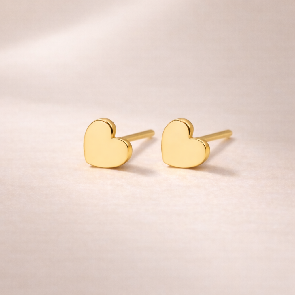 Boucles d'oreilles symbole coeur