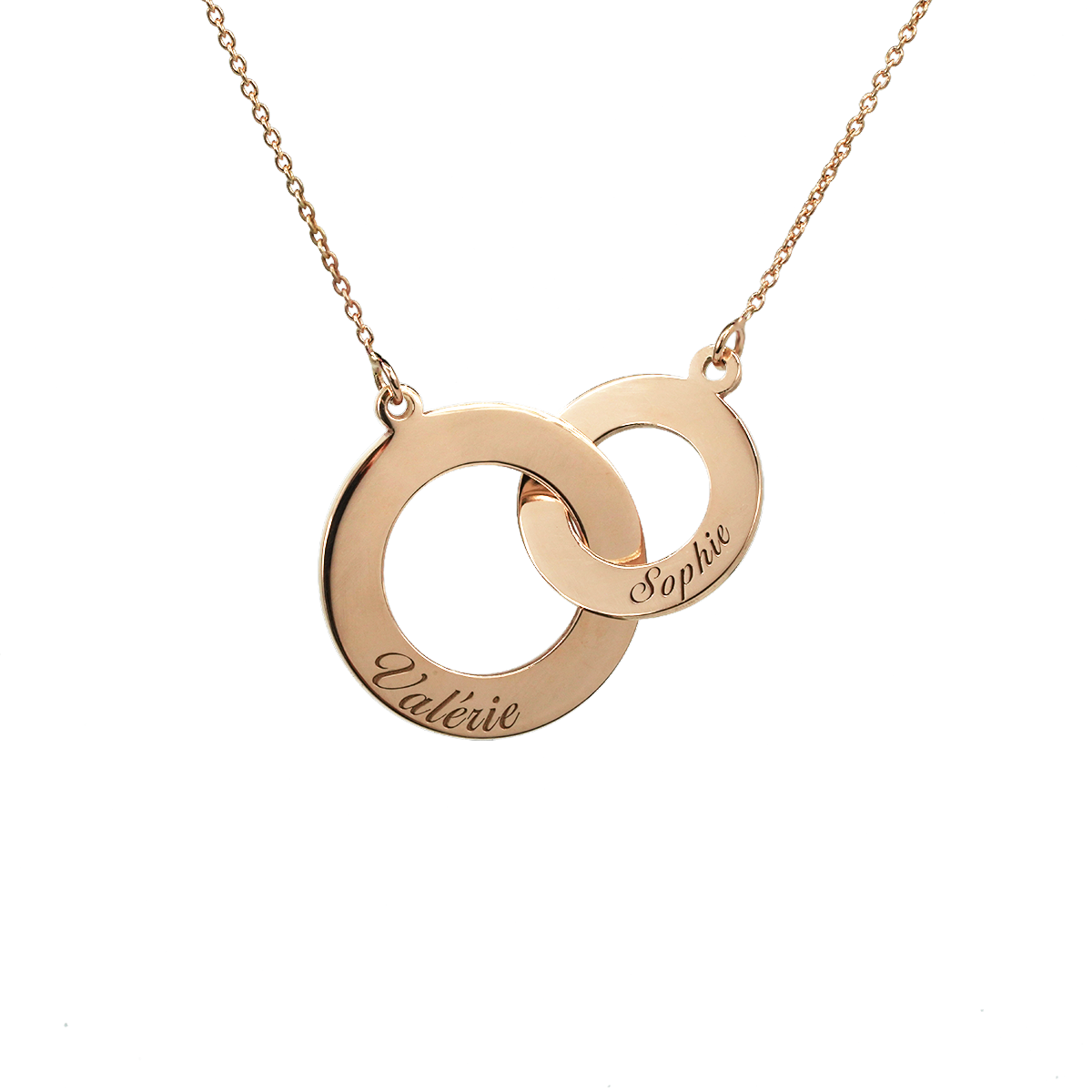 Complicity Necklace - 16mm and 12mm rings