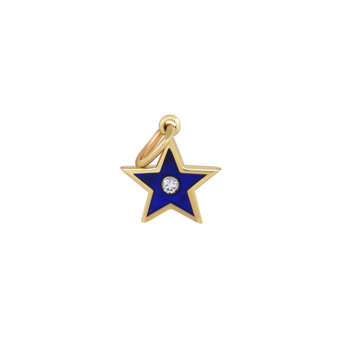 Colored star charm
