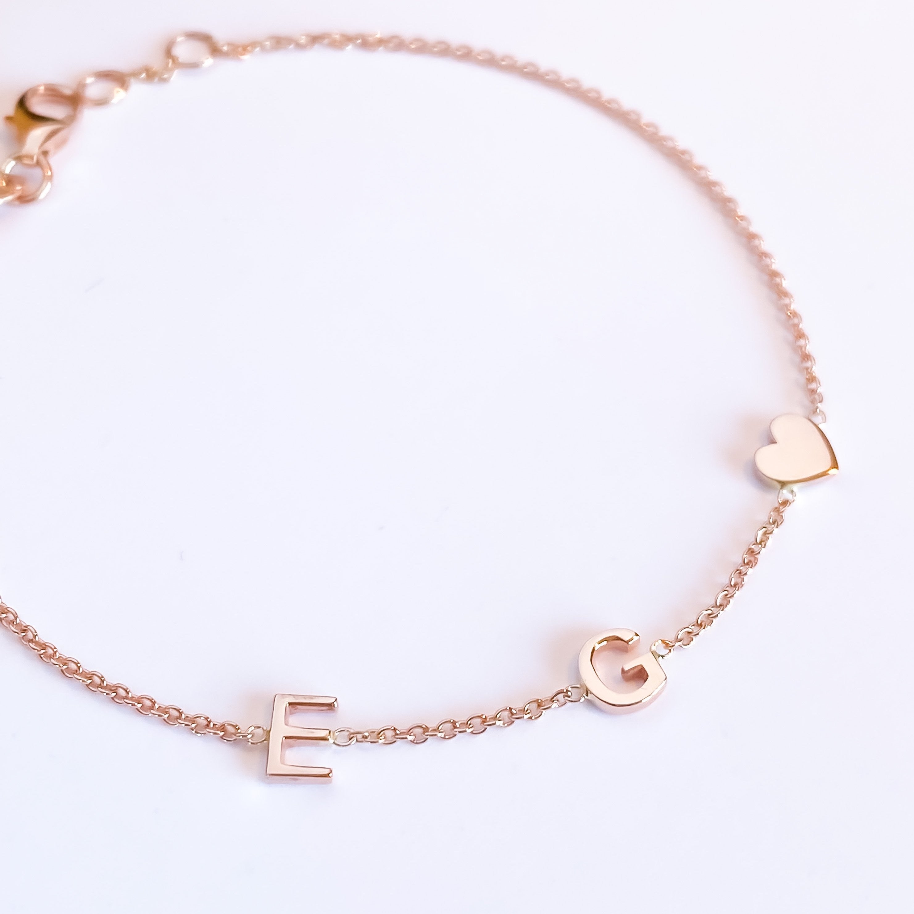 Initial bracelet - square letters