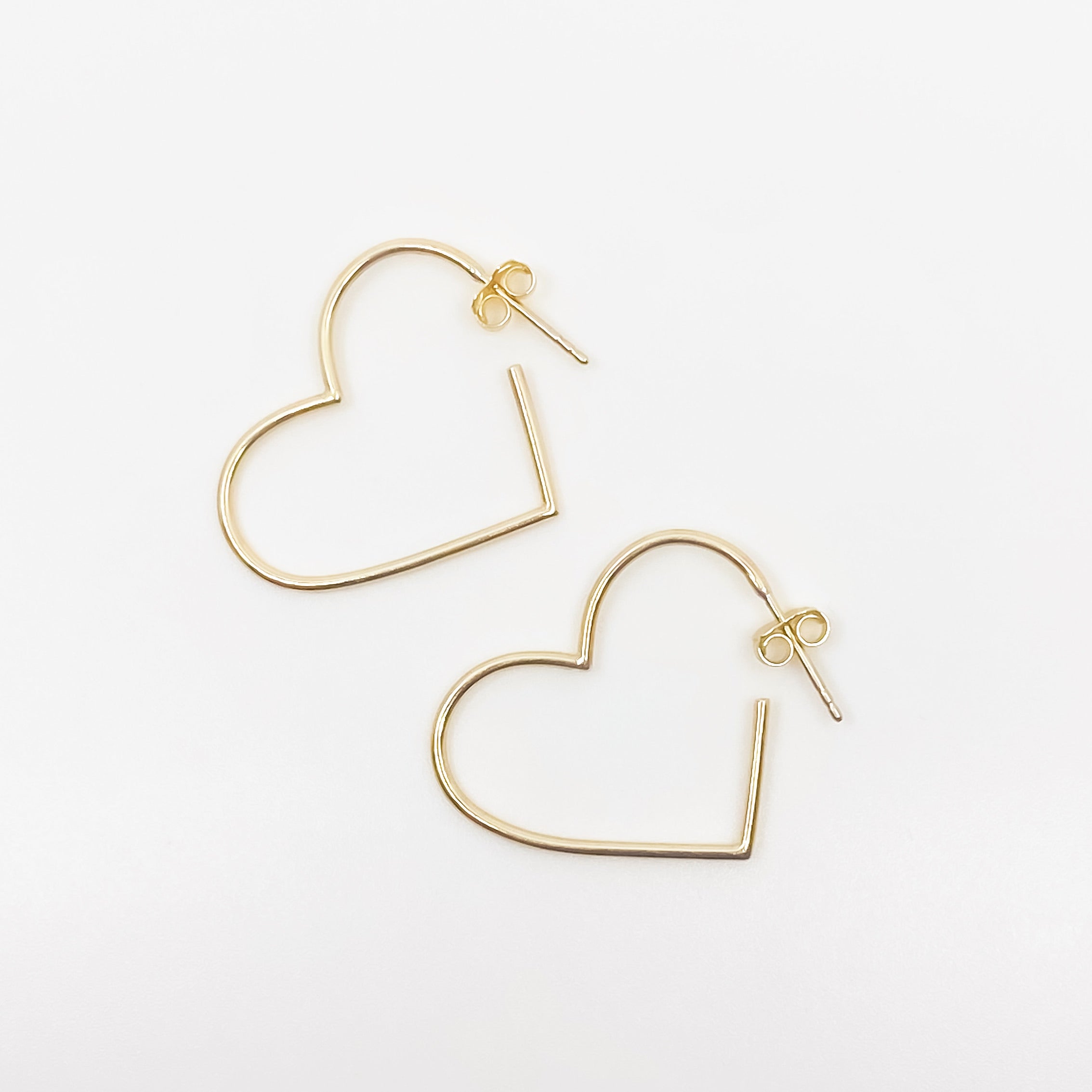 Heart shape Hoops