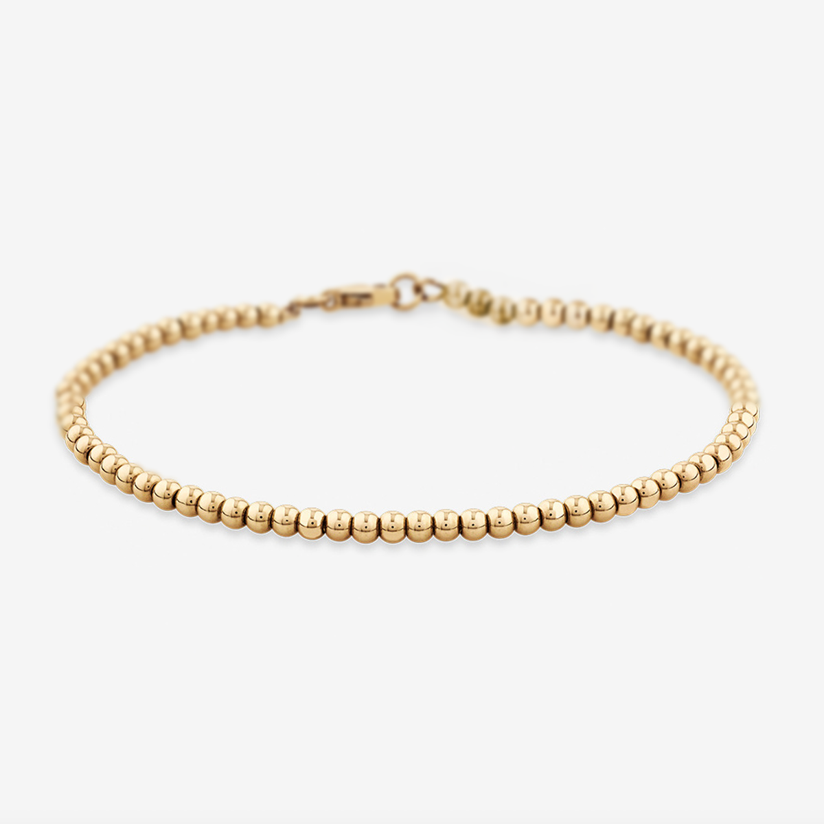 Bracelet billes or - 3mm