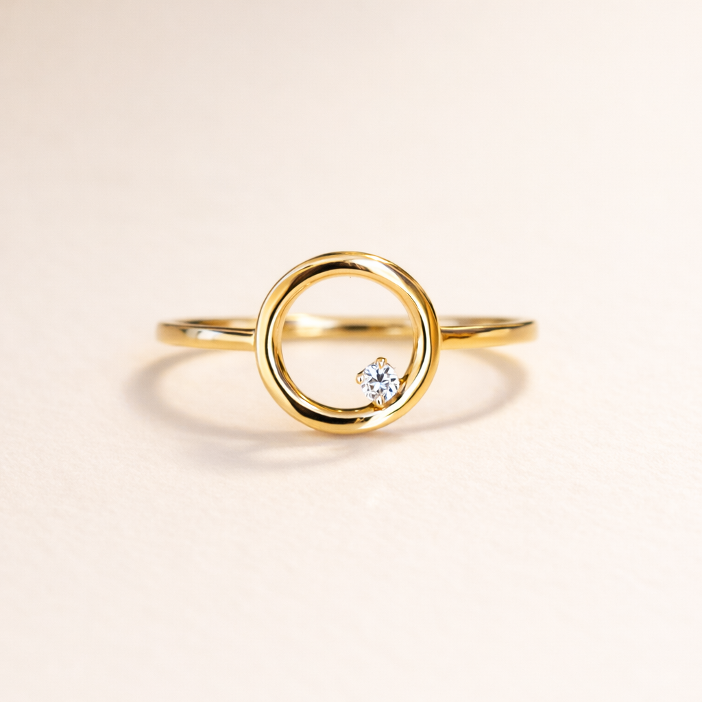 Bague Cercle et pierre de naissance