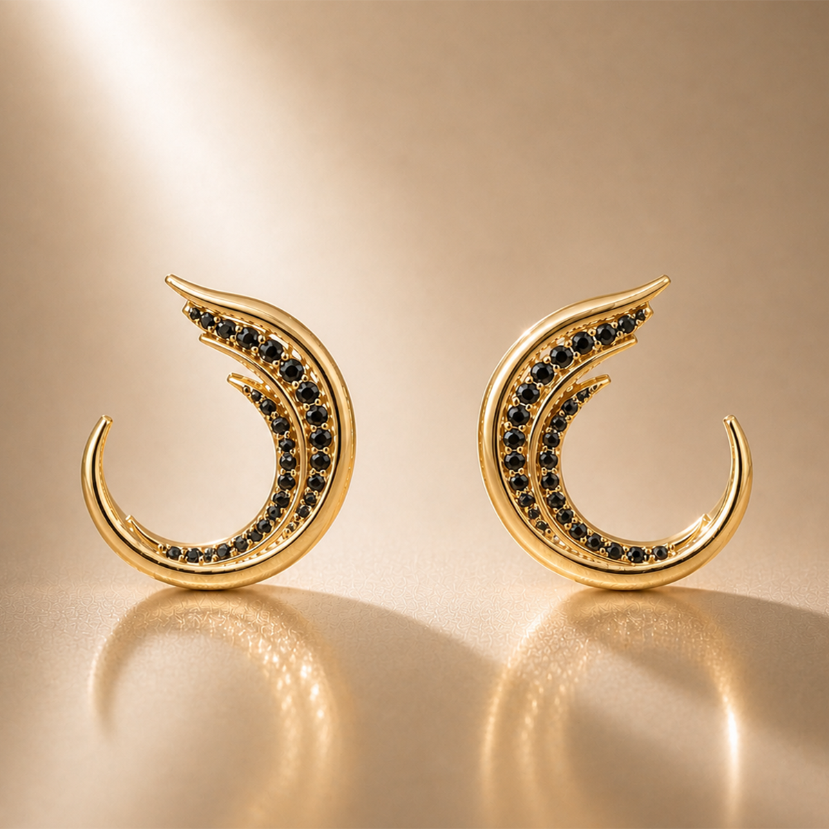 Boucles d'oreilles plume - Odile