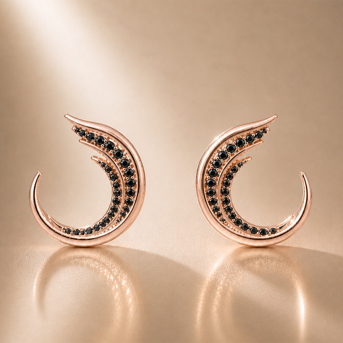 Boucles d'oreilles plume - Odile