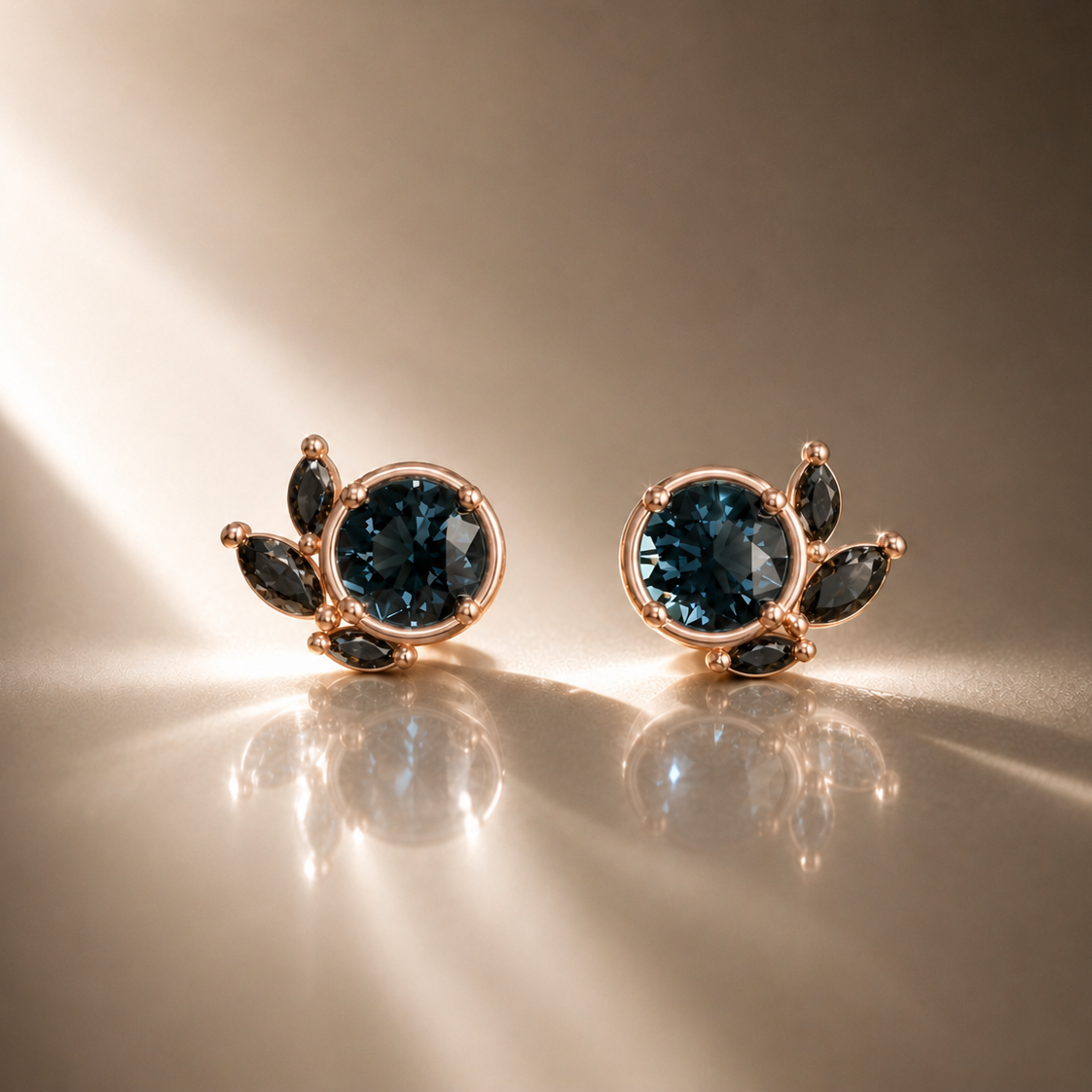 Boucles d'oreilles Lac, Studs - Odile