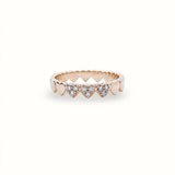 Bague Couronne coeurs