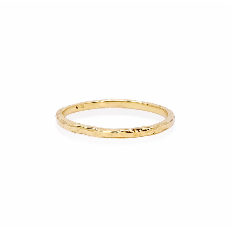 Bague martelée
