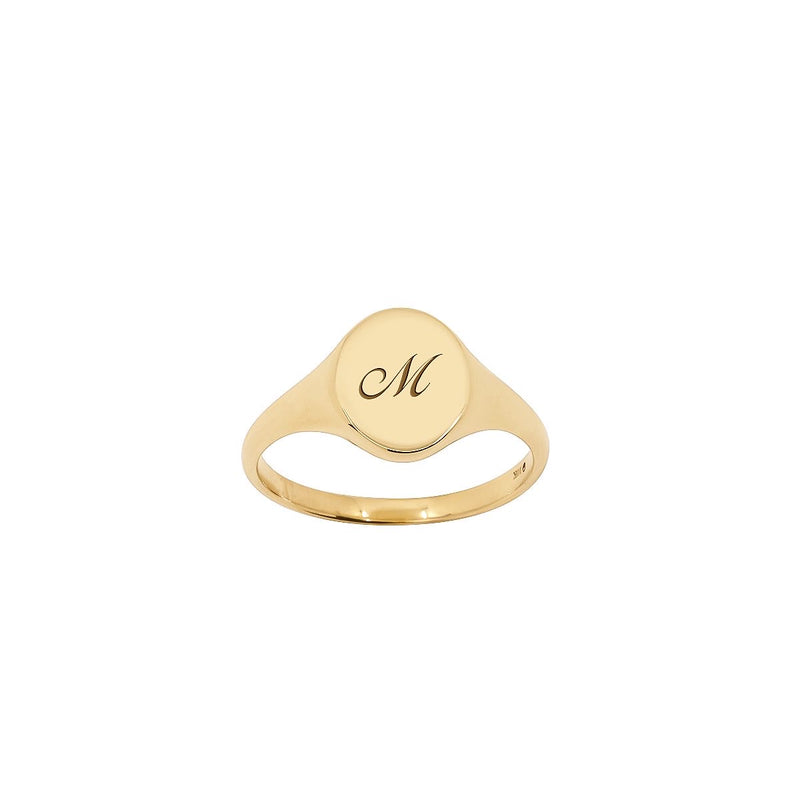 Bague Signet - Gravure initiale