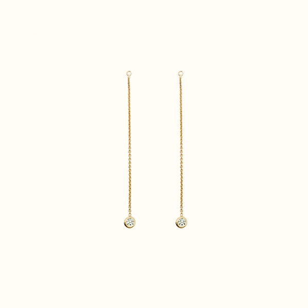Boucles d'oreilles - Extension chainettes et pierres