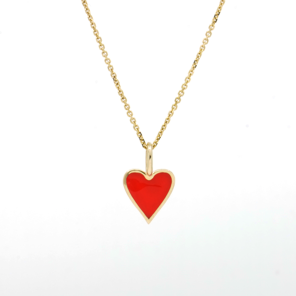 Collier Coeur coloré
