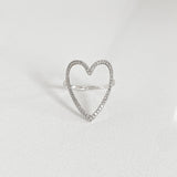 Bague Coeur XL - Pavé