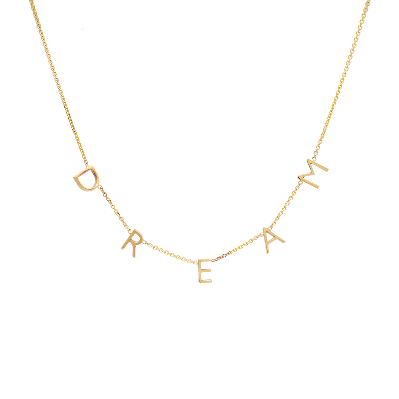 Collier Lettres personnalisées