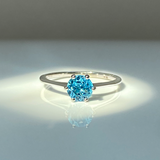 Bague Milestone - Topaze "Swiss Blue" (ÉDITION LIMITÉ)