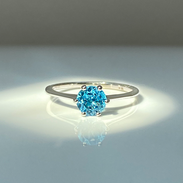Bague Milestone - Topaze "Swiss Blue" (ÉDITION LIMITÉ)