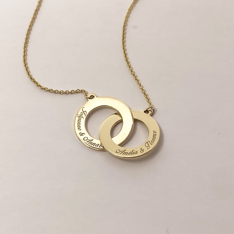 Collier Complicité - 2 anneaux 16mm