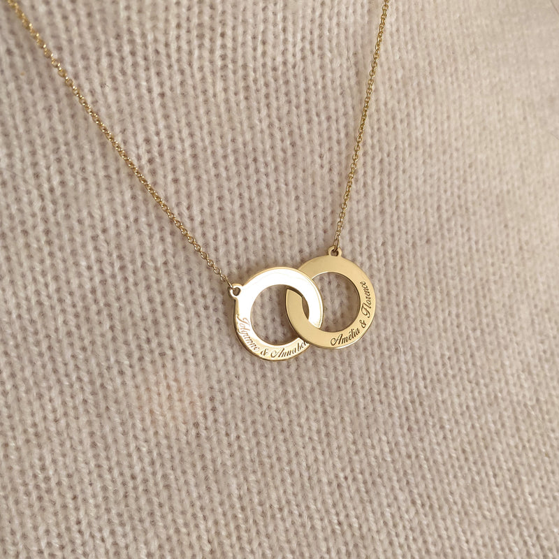 Collier Complicité - 2 anneaux 16mm
