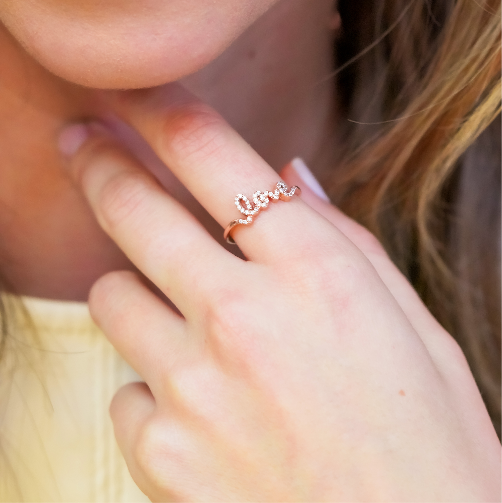 Bague - Love stone
